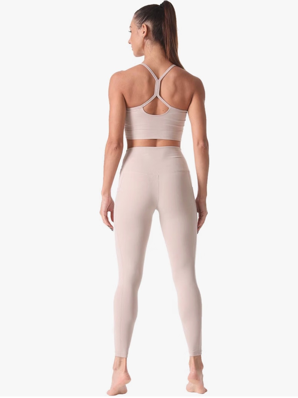 Sunzel Top & Leggings SET Beige Small